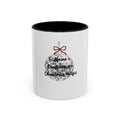 Caffeine + Confidence= Christmas Magic- Coffee Mug