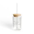 Cute But Overthinker - Glass Cup