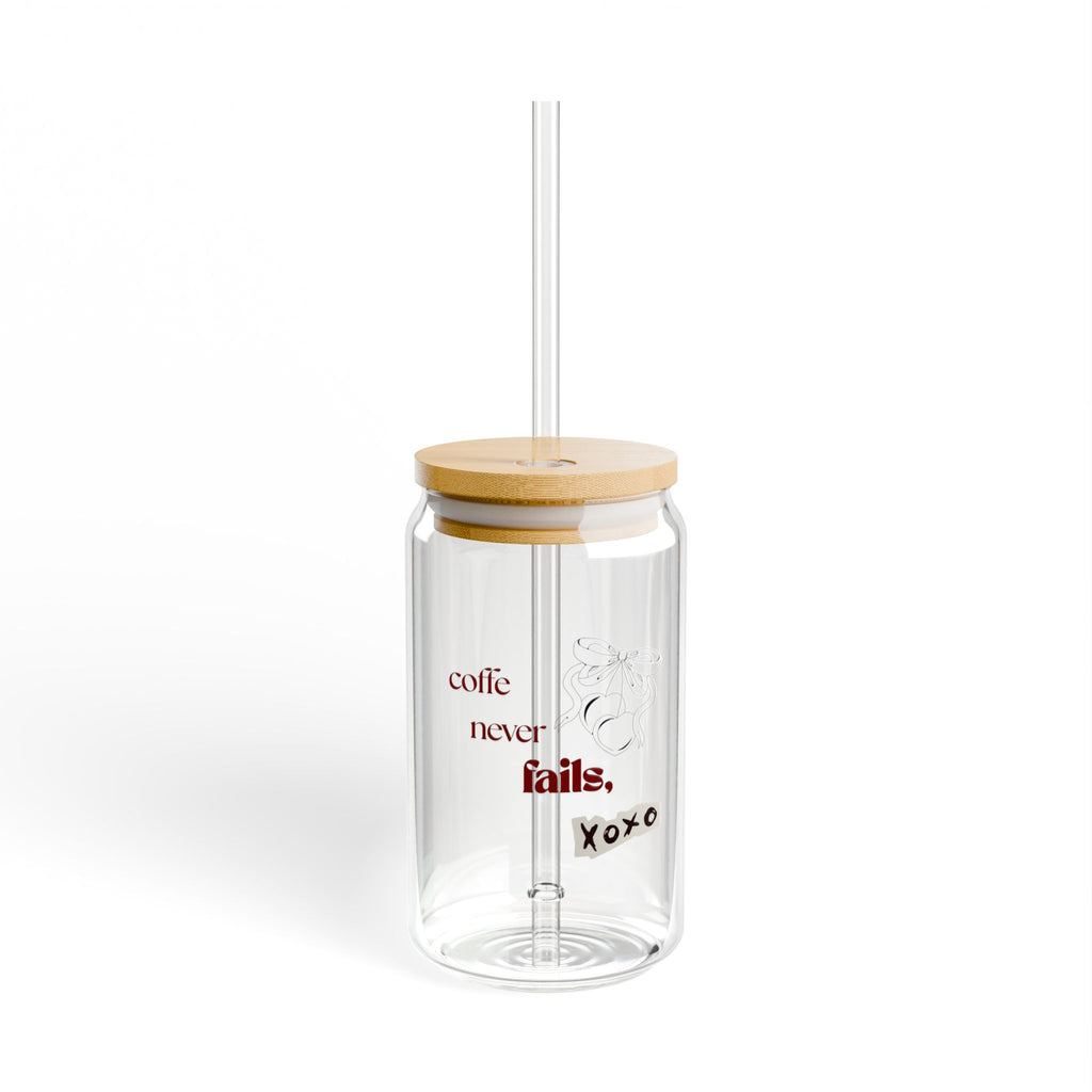 Coffee Never Fails –  Glass Cup